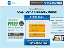 Tablet Screenshot of homealarmsystem.com